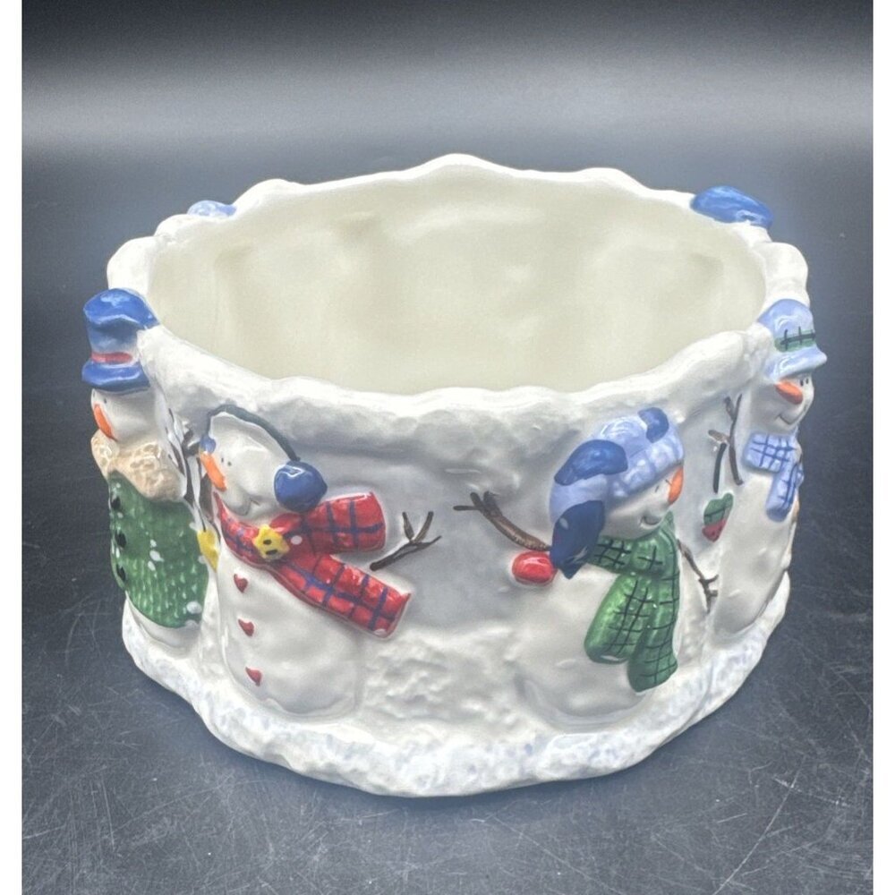 St Nicholas Square BUTTON UP‎ Snowman Dip Mix Set Bowl & Spreader Christmas - Picture 6 of 14